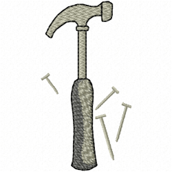 Construction Tools Embroidery Design 6 Construction Tools Embroidery Design 6